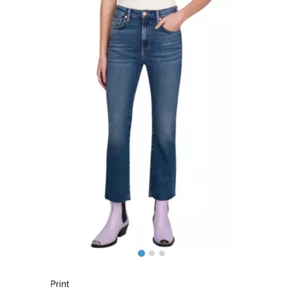 7 For All Mankind High Waisted Slim Kick Jeans.